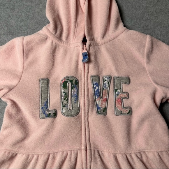 Carter's‎ Light Pink Hoodie with Love Print - Picture 2 of 4
